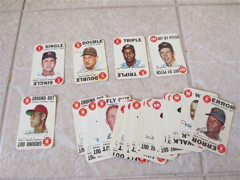 (28) 1968 Topps baseball game cards Cepeda, Carew, Frank and Brooks Robinson, Yaz, Killebrew
