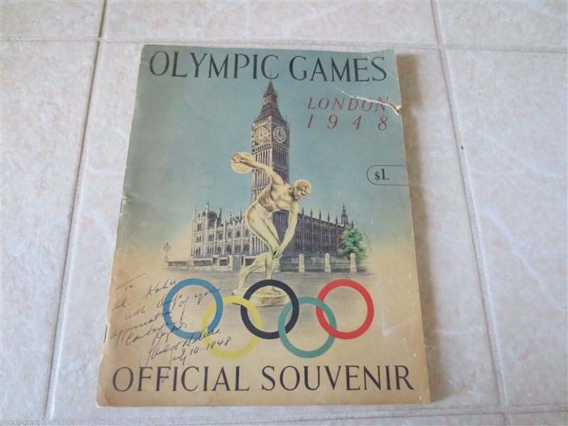 1948 Olympics London program