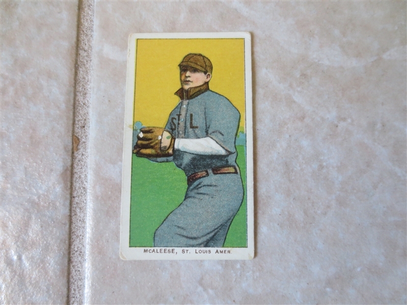 1909-11 T206 John McAleese St. Louis Piedmont 350 subjects Factory #25 baseball card