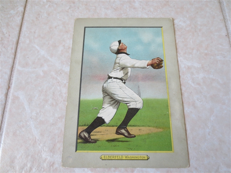 1910-11 Kid Elberfield T3 Turkey Red Cabinet baseball card