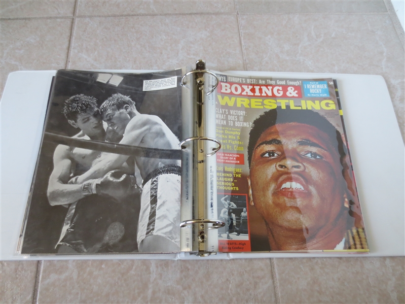 (35) 1950's-60's Color Boxing Magazine covers