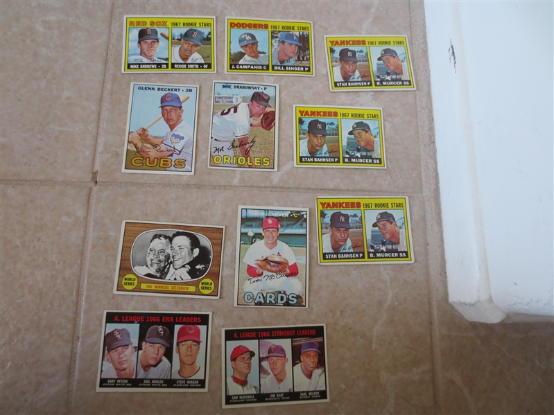 (1100) 1967 Topps Baseball Cards with NO Hall of Famers