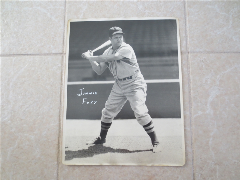 1930's-40's Jimmie Foxx George Burke Chicago 14 x 11 photo HOF