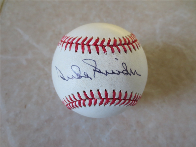 Autographed Duke Snider Rawlings William White National League Baseball 