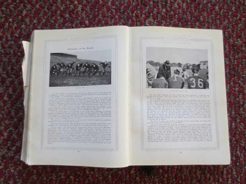 1920 University of Michigan yearbook Fielding Yost