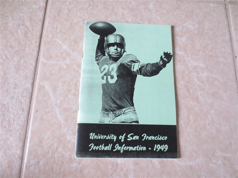 1949, 50, 51 University of San Francisco Football Media Guides   Tough to find!