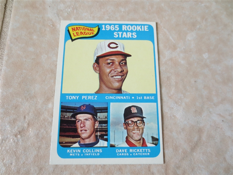1965 Topps Tony Perez rookie baseball card #581   A BEAUTY!