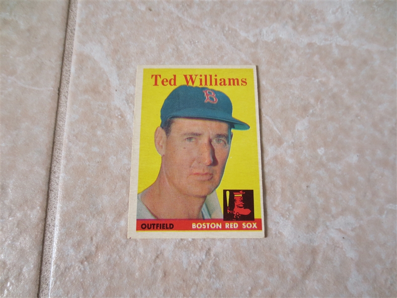 1958 Topps Ted Williams baseball card #1  Near mint due to centering