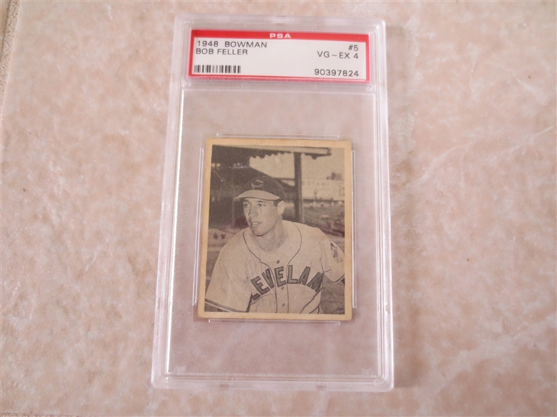 1948 Bowman Bob Feller PSA 4 vg-ex baseball card #5