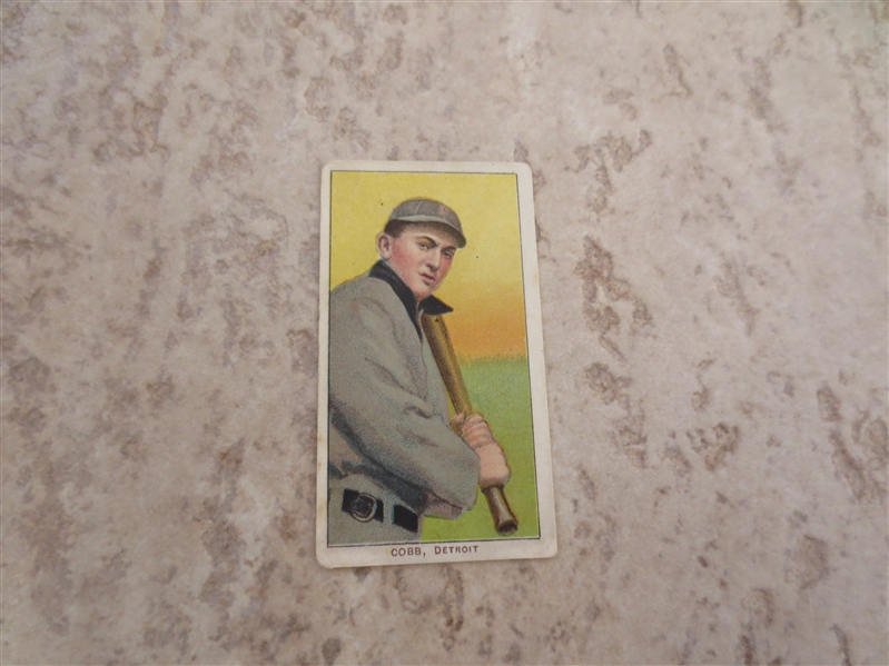 1909 T206 Ty Cobb bat on shoulder Piedmont 150 subjects Factory #25 baseball card may be trimmed   Affordable!
