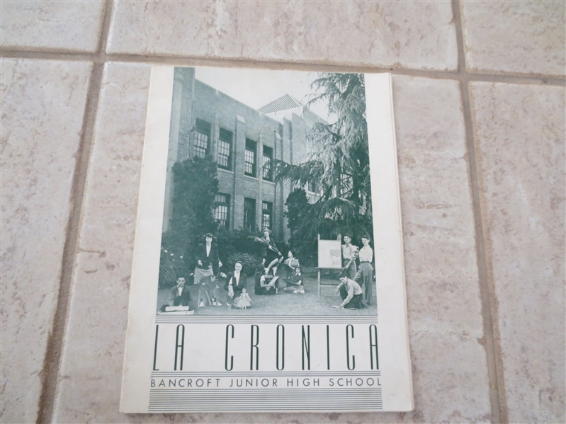 Lot Detail Summer 1947 Bancroft Junior High Los Angeles school yearbook