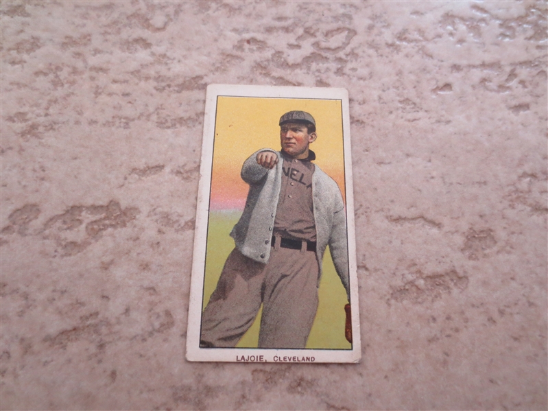 1909-11 T206 Nap Lajoie Throwing baseball card in affordable condition