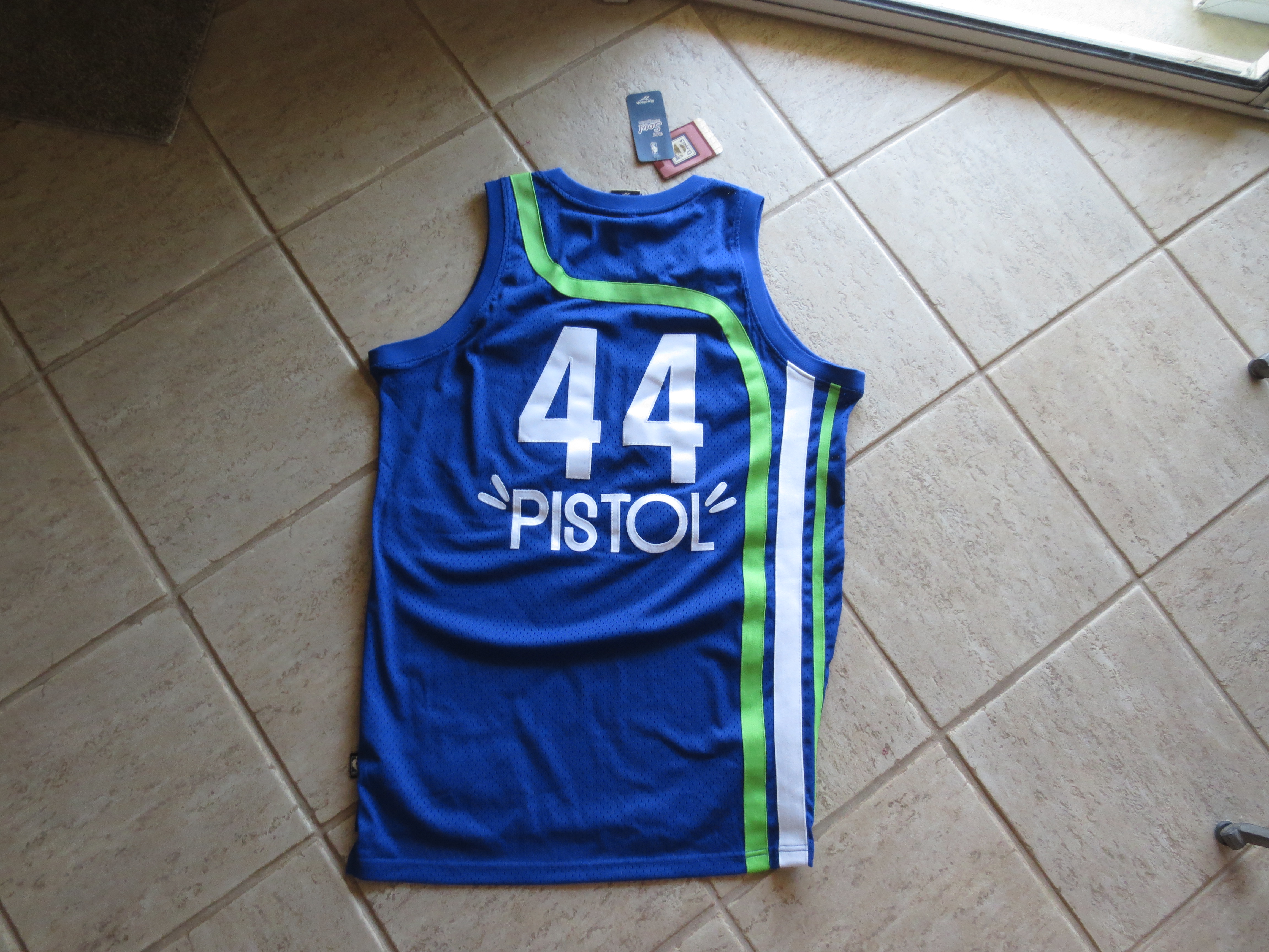 Neon Green Nba Atlanta Hawks Throwback Basketball Jersey #44 Pistol