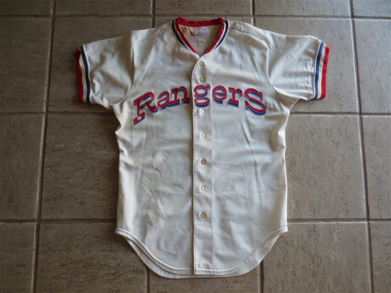 1974 Texas Rangers Game Worn Spring Training (?) Baseball Jersey Harper on back #33  All Original