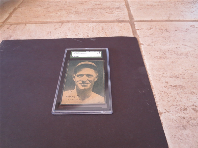 (2) 1931 W517 Baseball Cards both SGC Graded Authentic:  Lu Blue #50 and Hughey Critz #25