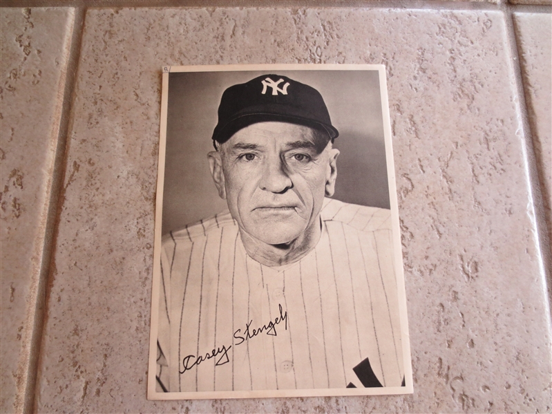 1950 Casey Stengel New York Yankees Picture Pack Baseball Photo Card