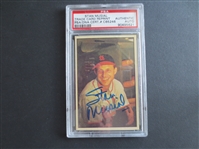 Autographed Stan Musial baseball card with autograph certified authentic by PSA/DNA