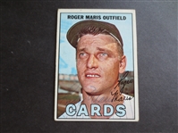 Autographed Roger Maris 1967 Topps baseball card with Letter of Authenticity from JSA Jimmy Spence  RARE!