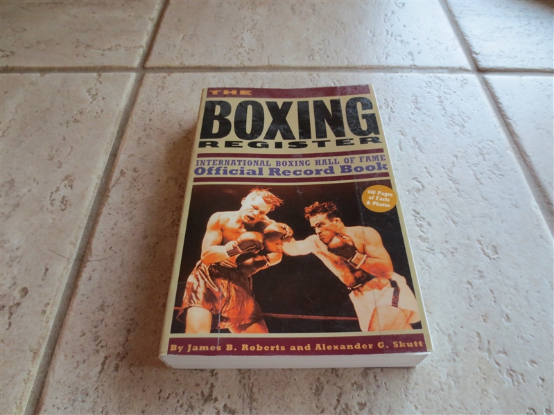 1997 The Boxing Register Softcover Book by James Roberts   Great Reference!