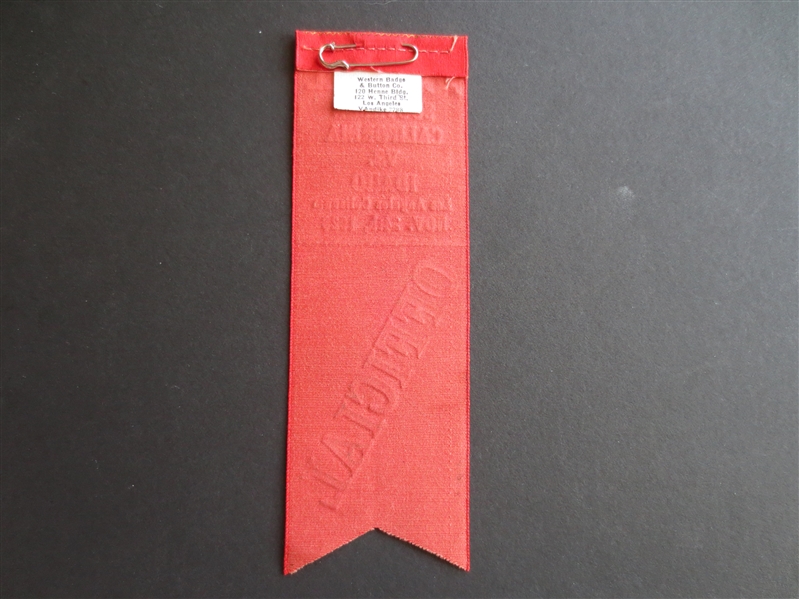 1928 Idaho at USC Football Ribbon Ticket  Neat!