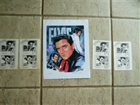 The Elvis Presley Package: Numbered Lithograph + (4) Elvis Stamp Ballots