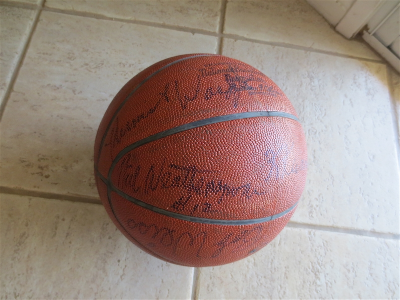 Autographed 1978-79 San Diego Clippers Basketball with 13 signatures