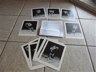 (13) different 1955 Boston Bruins Hockey Team Issue Photos
