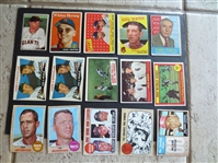 Approximately (900) 1950s-60s Bowman and Topps Baseball Cards with Hall of Famers         1