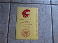 1964 USC Football Dinner Dance Program Mike Garrett, Craig Fertig, John McKay, Rod Sherman