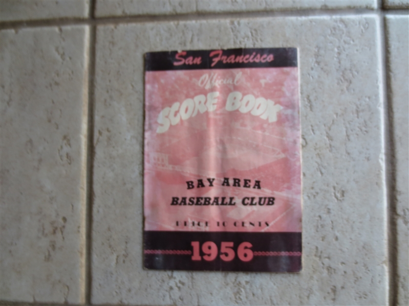 (2) 1950 and 1956 San Francisco Seals PCL Scored Baseball Programs