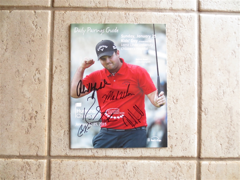 2015 Humana Challenge Golf Tournament Program with 5 Autographs