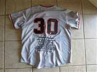 Autographed Orlando Cepeda San Francisco Giants Limited Edition Baseball Jersey with certification from GAI Global