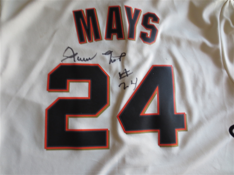 Autographed Willie Mays San Francisco Giants Home Jersey