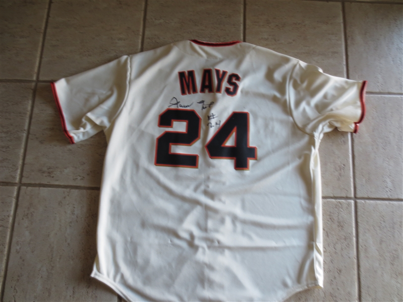 Autographed Willie Mays San Francisco Giants Home Jersey