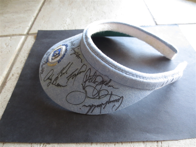 Autographed 1996 Bob Hope Chrysler Golf Classic with 12 signatures including Scott Simpson and Andy Bean