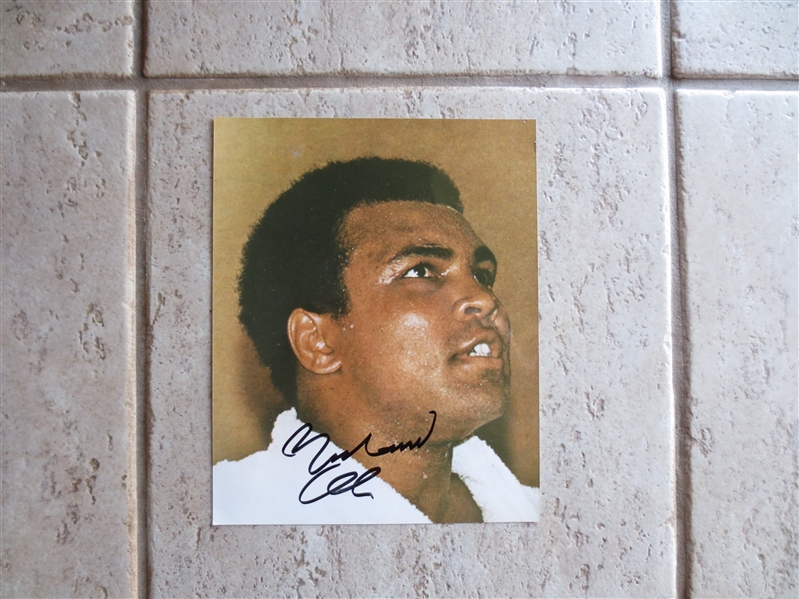 Autographed Muhammad Ali 8 x 10 color photo