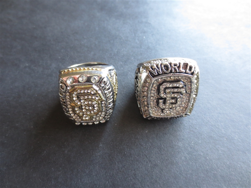 (2) 2014 World Series Champions REPLICA San Francisco Giants Rings of Posey and Bumgarner