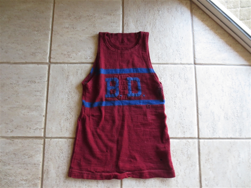1920's Spalding Reversible Basketball jersey for two different teams!