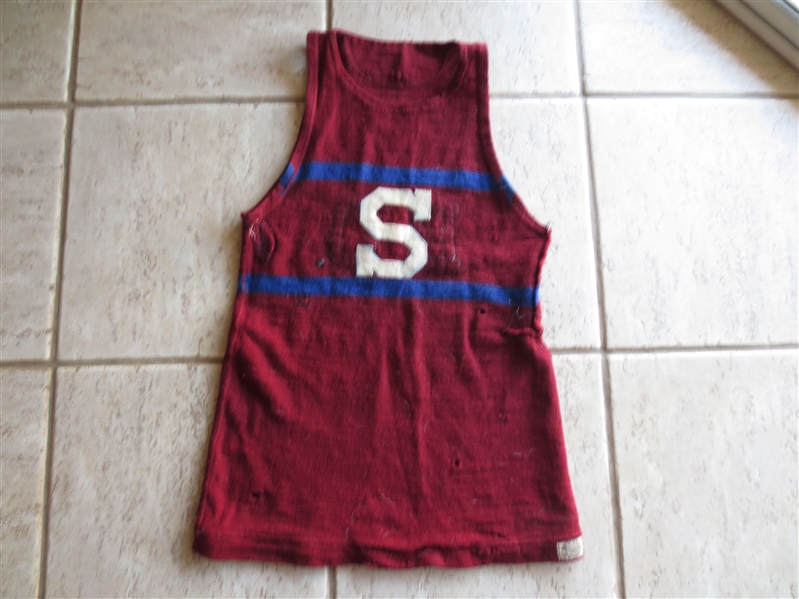 1920's Spalding Reversible Basketball jersey for two different teams!