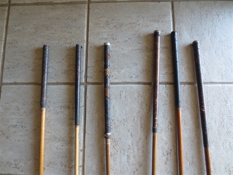 (6) 1920's Golf Clubs