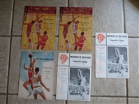 (5) 1967-68 Pepperdine College Basketball Programs with Duplicates