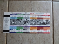 1981 Northwestern University Football Uncut Sheet of all 6 Home Games Featuring Former Players