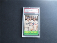 1963 Topps Dodgers Big Three (Koufax) PSA 7 NMT Baseball Card #412