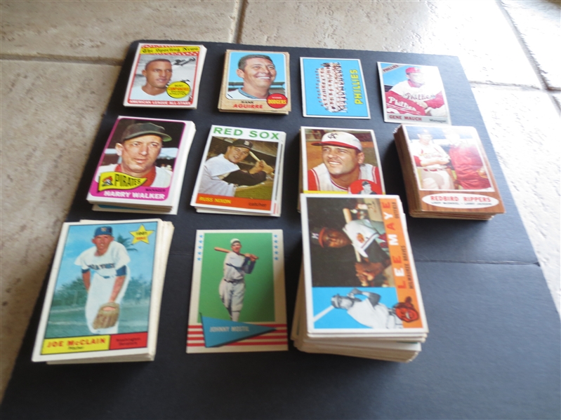 (1000) 1950's-70's Baseball Cards LOADED with Hall of Famers, Stars, Rookies, Oddball Cards