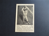 1932 Carl Hubbell Baseball Photo Postcard with New York Giants Schedule