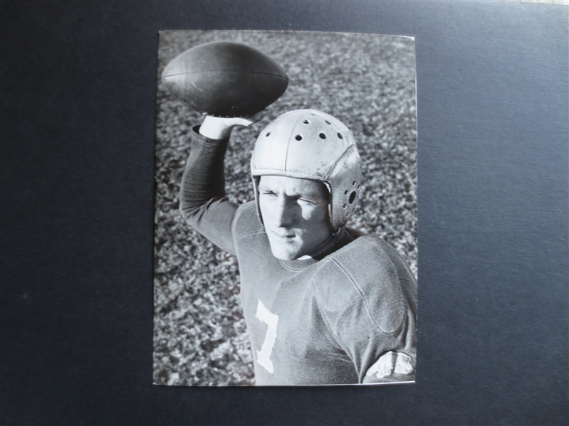 1942 Bob Waterfield Football Type 1 Acme News Pictures Wire Photo Preparing for the Rose Bowl