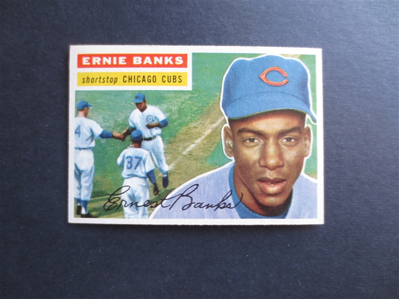 1956 Topps Ernie Banks Baseball Card in Beautiful Condition #15