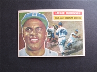 1956 Topps Jackie Robinson Baseball Card in Beautiful Condition #30