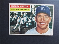 1956 Topps Mickey Mantle Baseball Card in Beautiful Condition #135 but light crease on back