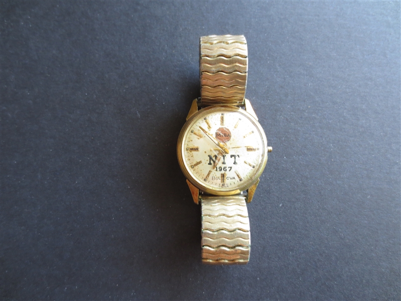 1967 Duke University NIT Championship Basketball Bulova Watch Earned by star player Bob Riedy